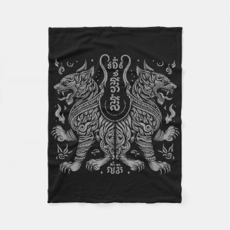 Muay Thai Mma Fight Tattoo Twin Tiger Kickboxing T Fleecefilt