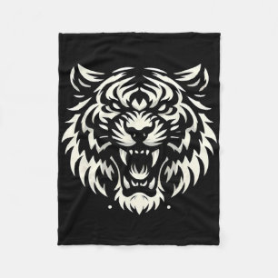 Muay Thai Mma Fight Tatuerad Tiger Roar Kickboxnin Fleecefilt