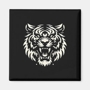 Muay Thai Mma Fight Tatuerad Tiger Roar Kickboxnin Magnet