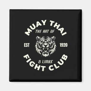 Muay Thai Mma Fight Tatueringskonst Tiger 8 Extrem Magnet