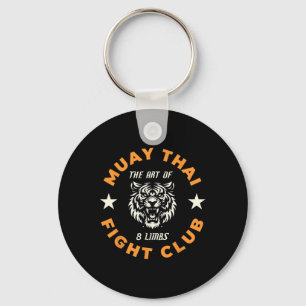 Muay Thai Mma Fight Tatueringskonst Tiger 8 Extrem Nyckelring