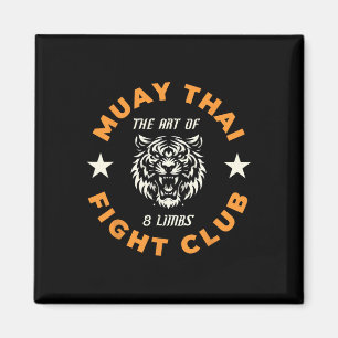 Muay Thai Mma Fight Tatueringskonst Tiger Konst 8 Magnet