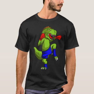 Muay Thai Mma Fighter Rex Mixed Martial Combat Box T Shirt
