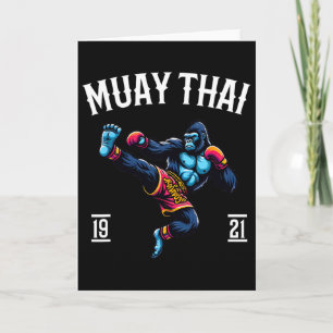 Muay Thai Monkey - Kickboxning Och Monkey Thai Box Kort