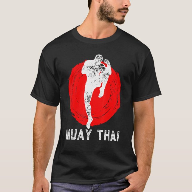 Muay Thai NakMuay Boxing Workout T Shirt (Framsida)