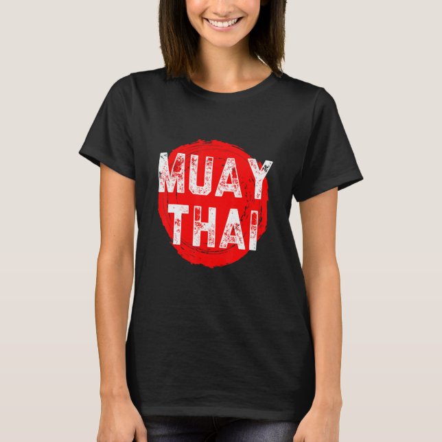Muay Thai NakMuay Boxing Workout T Shirt (Framsida)