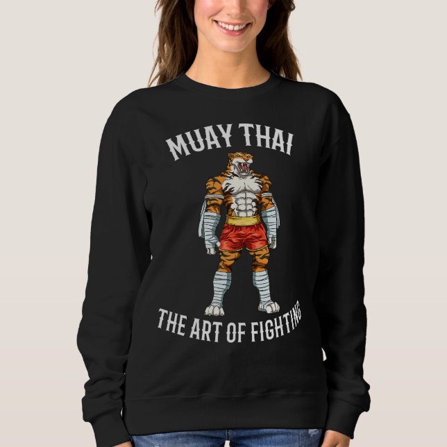 Muay Thai och Thai Boxing Strong Tiger T Shirt (Framsida)