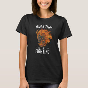 Muay Thai Oni Fighter Thai Boxing Oni Mask Hannya T Shirt