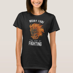 Muay Thai Oni Fighter Thai Boxing Oni Mask Hannya T Shirt
