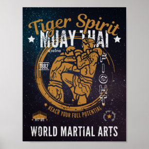 Muay Thai Poster - Tiger Spirit