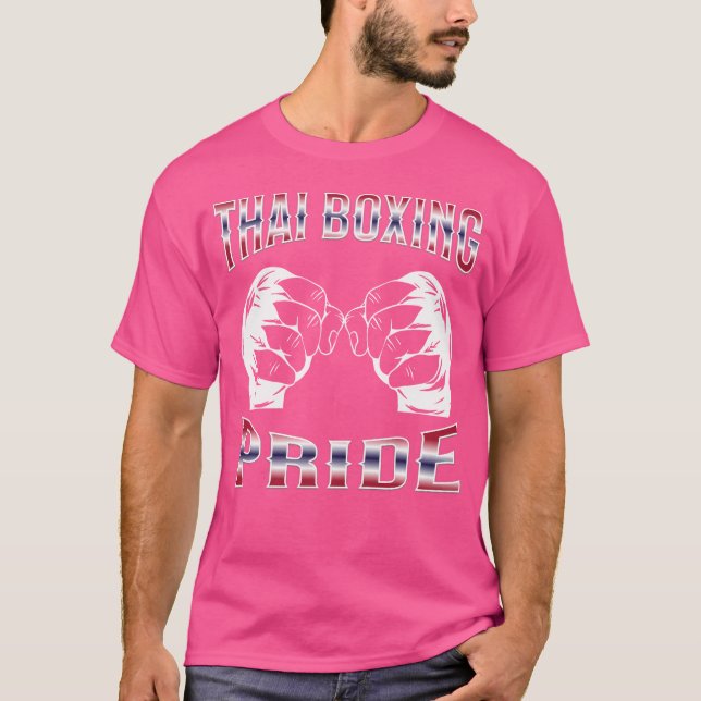 Muay Thai Pride Muay Thai Fighter Muay Thai Thaila T Shirt (Framsida)