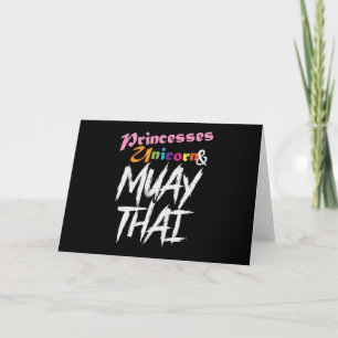 Muay Thai Princesses Unicorn Kort