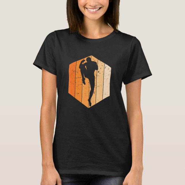 Muay Thai Retro Boxer T Shirt (Framsida)