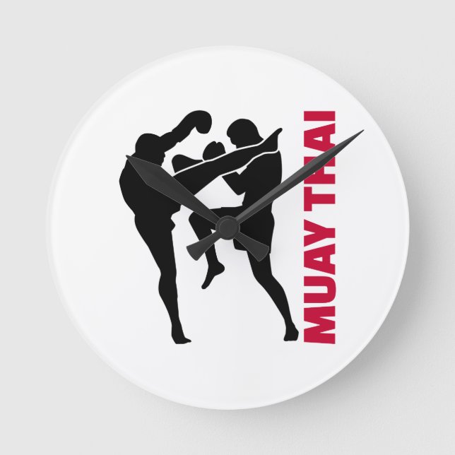 Muay Thai Rund Klocka (Framsida)