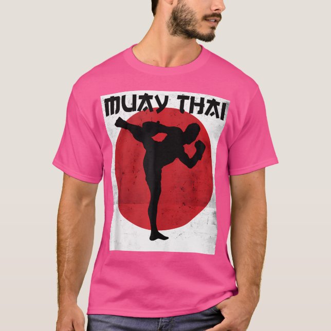 Muay Thai s Martial Arts T Shirt (Framsida)