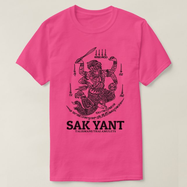 Muay Thai Sak Yant Monkey 12 T Shirt (Design framsida)