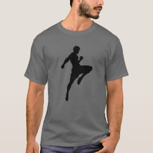 Muay Thai Silhouette Boxing Funny Martial Arts Gif T Shirt