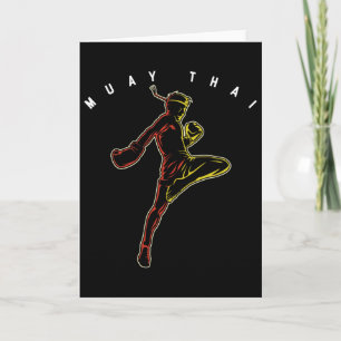 Muay Thai Sport Fightare Mma Thailand Boxning Mart Kort