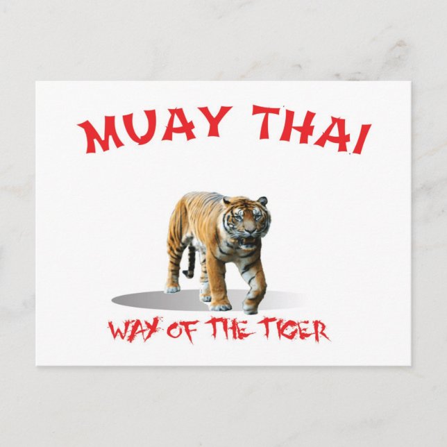 Muay Thai Sway of the Tiger Postcard Vykort (Framsida)