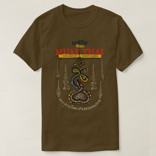 Muay Thai Tattoo Snake T Shirt (Design framsida)
