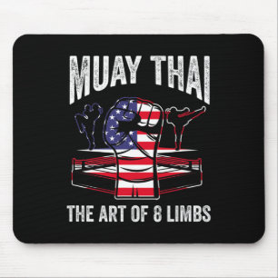 Muay Thai Tha konsten av 8 lemmar Fighter kampspor Musmatta