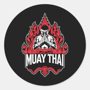 Muay Thai Thai Boxing 1 Runt Klistermärke