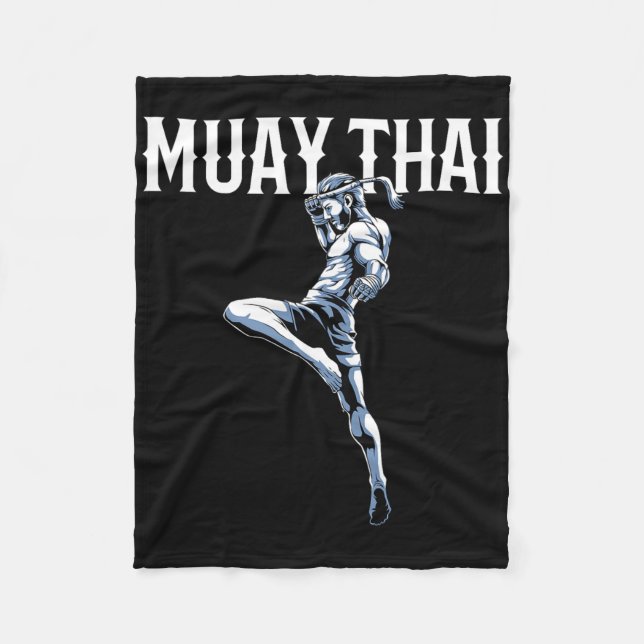 Muay Thai - Thai Boxing and Kickboxing Fleecefilt (Framsidan)