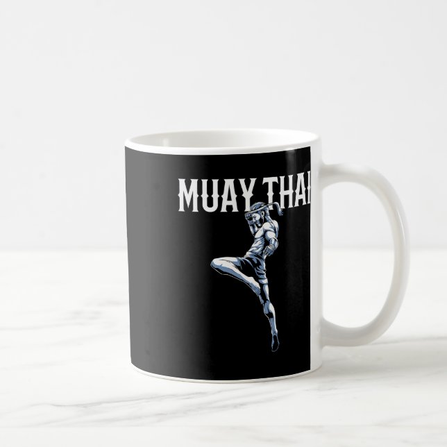 Muay Thai - Thai Boxing and Kickboxing Kaffemugg (Höger)