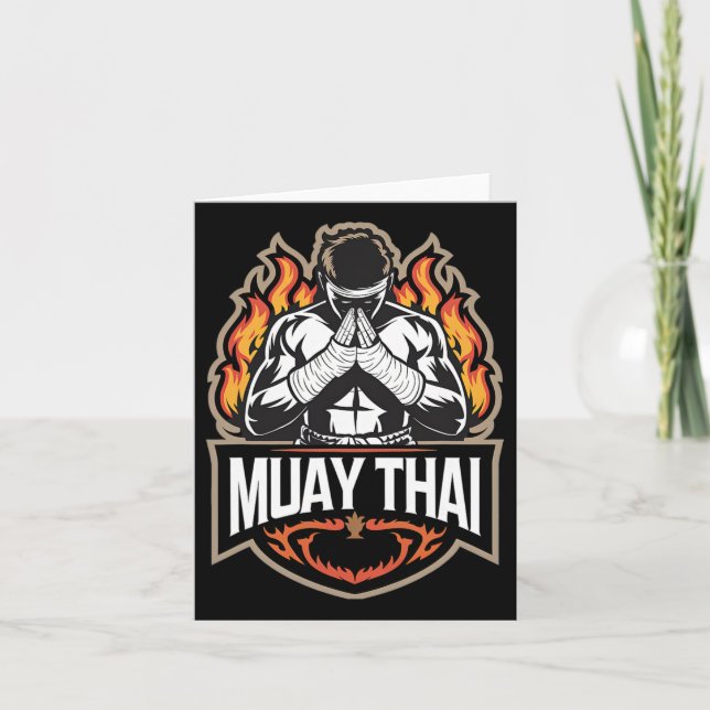 Muay Thai - Thai Boxing Mma Kort (Framsida)