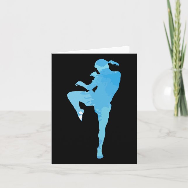 Muay Thai Thai Boxing Sport Kort (Framsida)