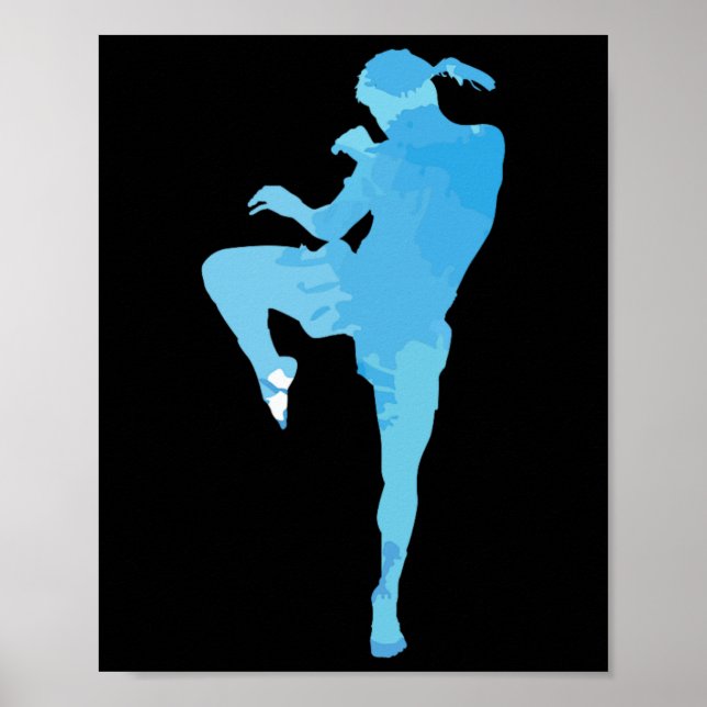 Muay Thai Thai Boxing Sport Poster (Framsidan)