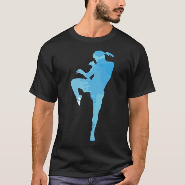 Muay Thai Thai Boxing Sport T Shirt (Framsida)