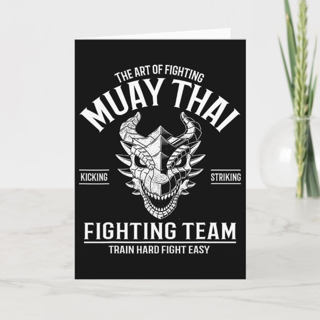 Muay Thai thaiboxning kickboxning  Kort (Framsida)