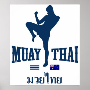 Muay Thai Thailand Australien Poster