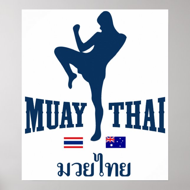 Muay Thai Thailand Australien Poster (Framsidan)