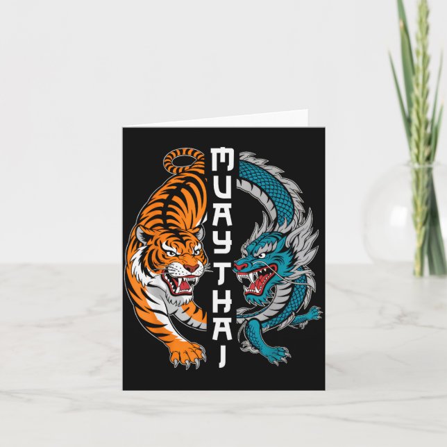 Muay Thai Thailand Boxing Muay Thai Fan Men Women  Kort (Framsida)
