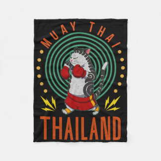 Muay Thai Thailand Fist Ring Knee Fighter Techniqu Fleecefilt
