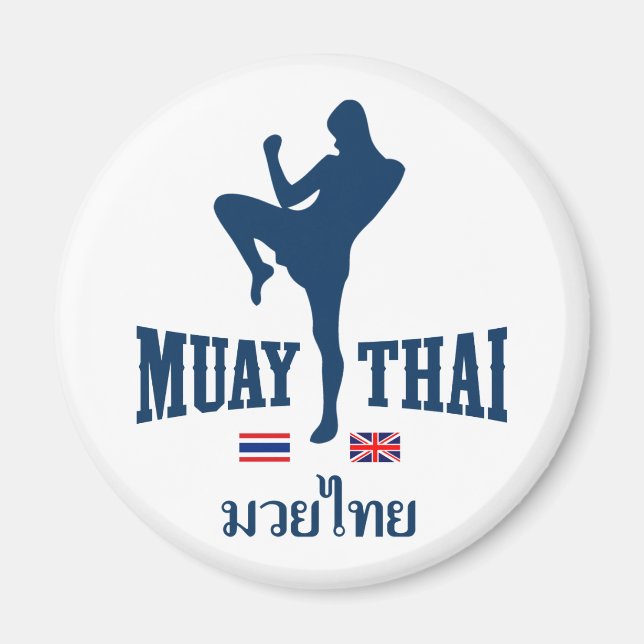 Muay Thai Thailand Förenade kungariket Magnet (Framsidan)
