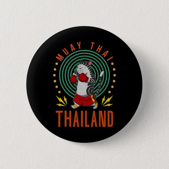 Muay Thai Thailand nävringsring knä fighter teknik Knapp (Framsida)