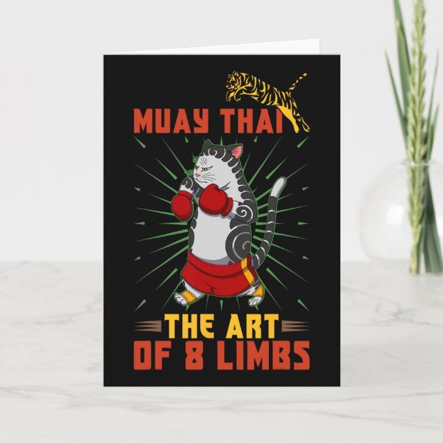 Muay Thai Thailand nävringsring knä krigare teknik Kort (Framsida)