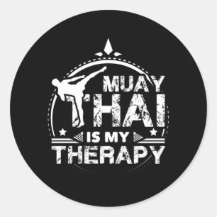 Muay Thai Therapy Runt Klistermärke