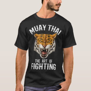 Muay Thai Tiger Art of Fighting Zip T Shirt