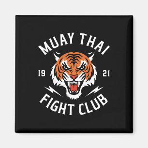 Muay Thai Tiger Fight Kickboxning Fighters Thaibox Magnet