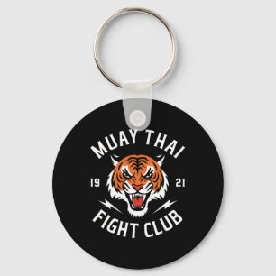 Muay Thai Tiger Fight Kickboxning Fighters Thaibox Nyckelring