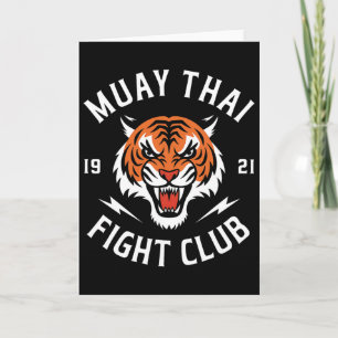 Muay Thai Tiger Fight Kickboxning Utövare Thaiboxn Kort