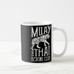 Muay Thai Tiger Mma Träning Gatukamp Kickboxi Kaffemugg