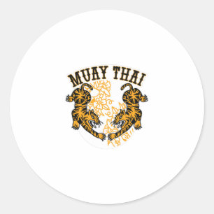 Muay Thai Tigers Runt Klistermärke