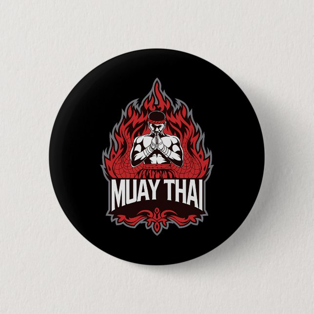 Muay Thai - Traditional Thai Boxing Knapp (Framsida)