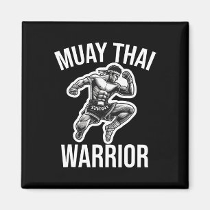 Muay Thai Warrior Boxing Fighting Martial Arts Com Magnet