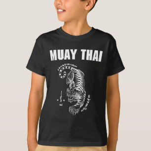 Muay Thailand Sak Yant konstart tatuering Tiger ki T Shirt